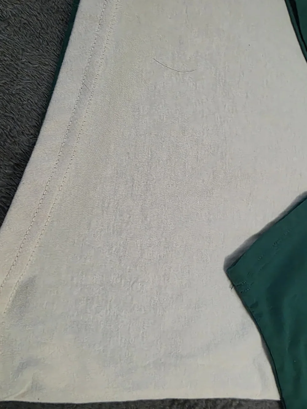 The Children's Place Green & Cream Hooded Colorblock Crewneck with Black Pocket